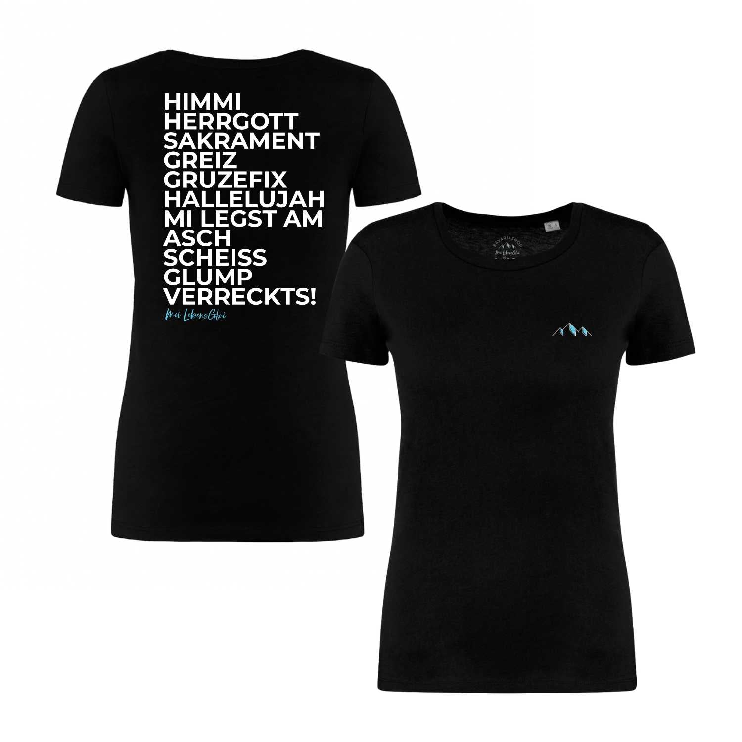 Damen T-Shirt "Himmi Herrgott"