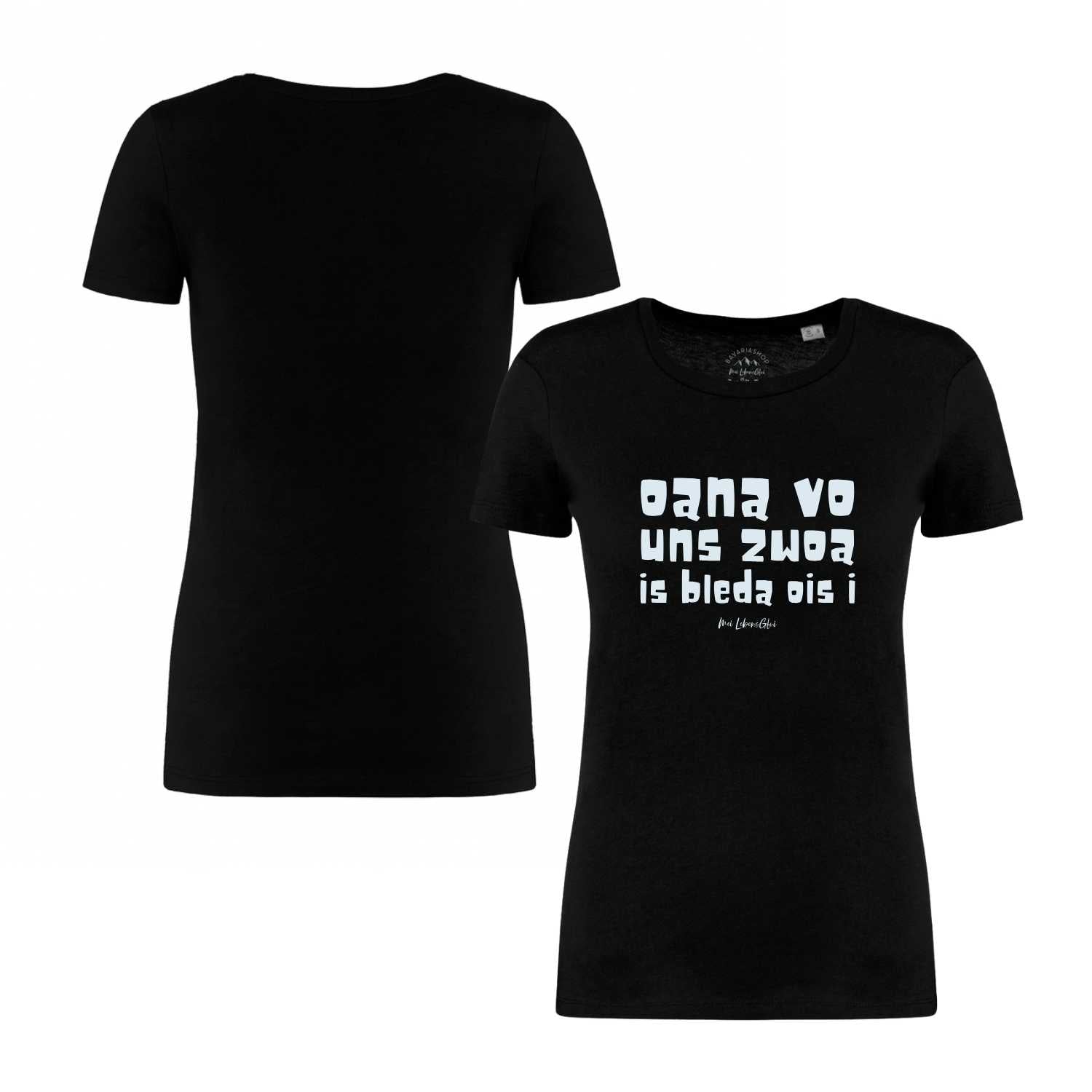 Damen T-Shirt "Oana vo uns zwoa"