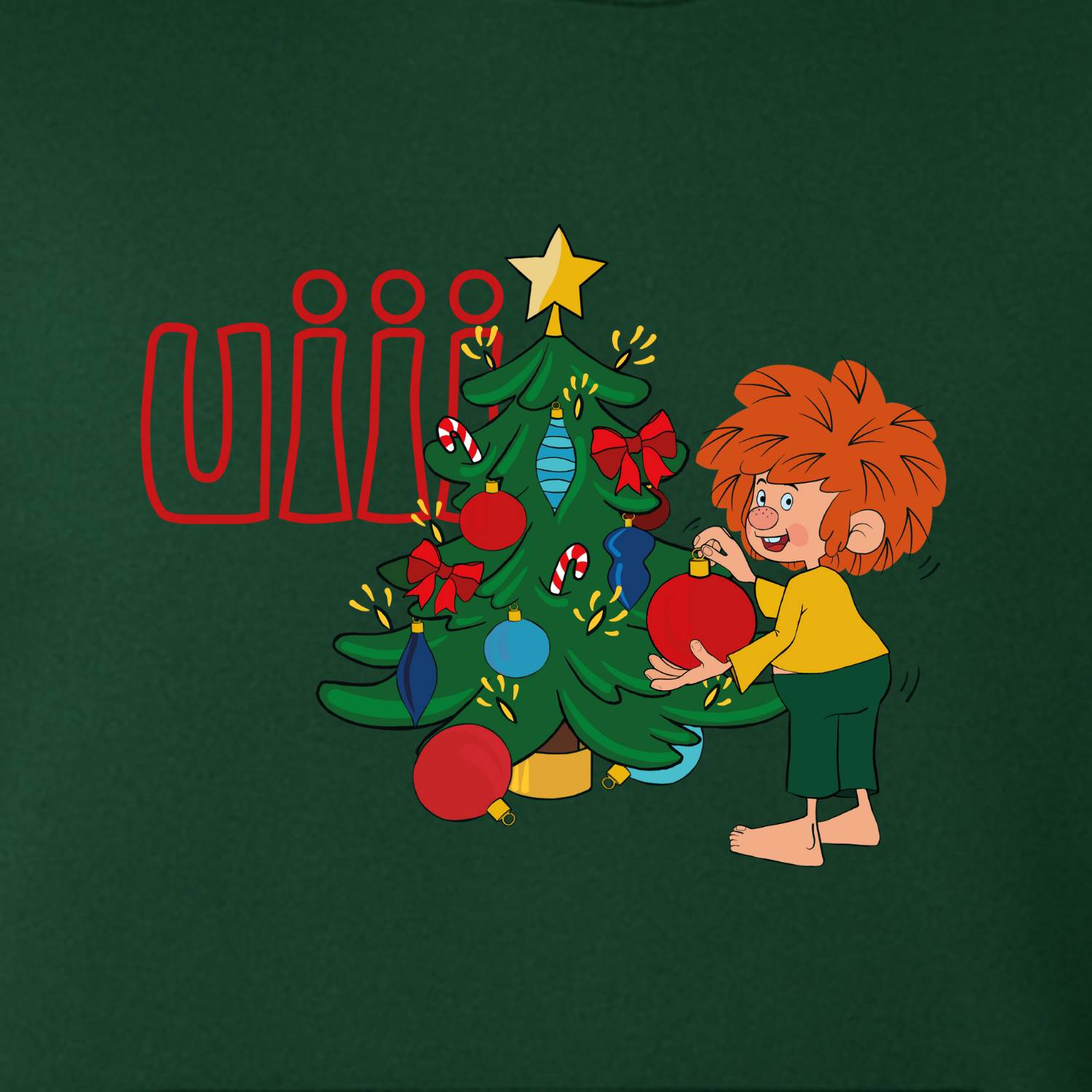 ®Pumuckl Kinder Hoodie "uiii Weihnachten"