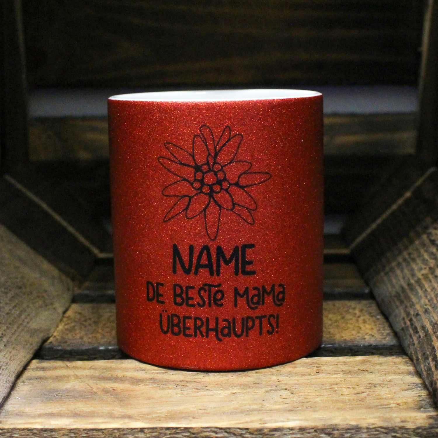 Kaffee Haferl "De beste Mama überhaupts" personalisiert
