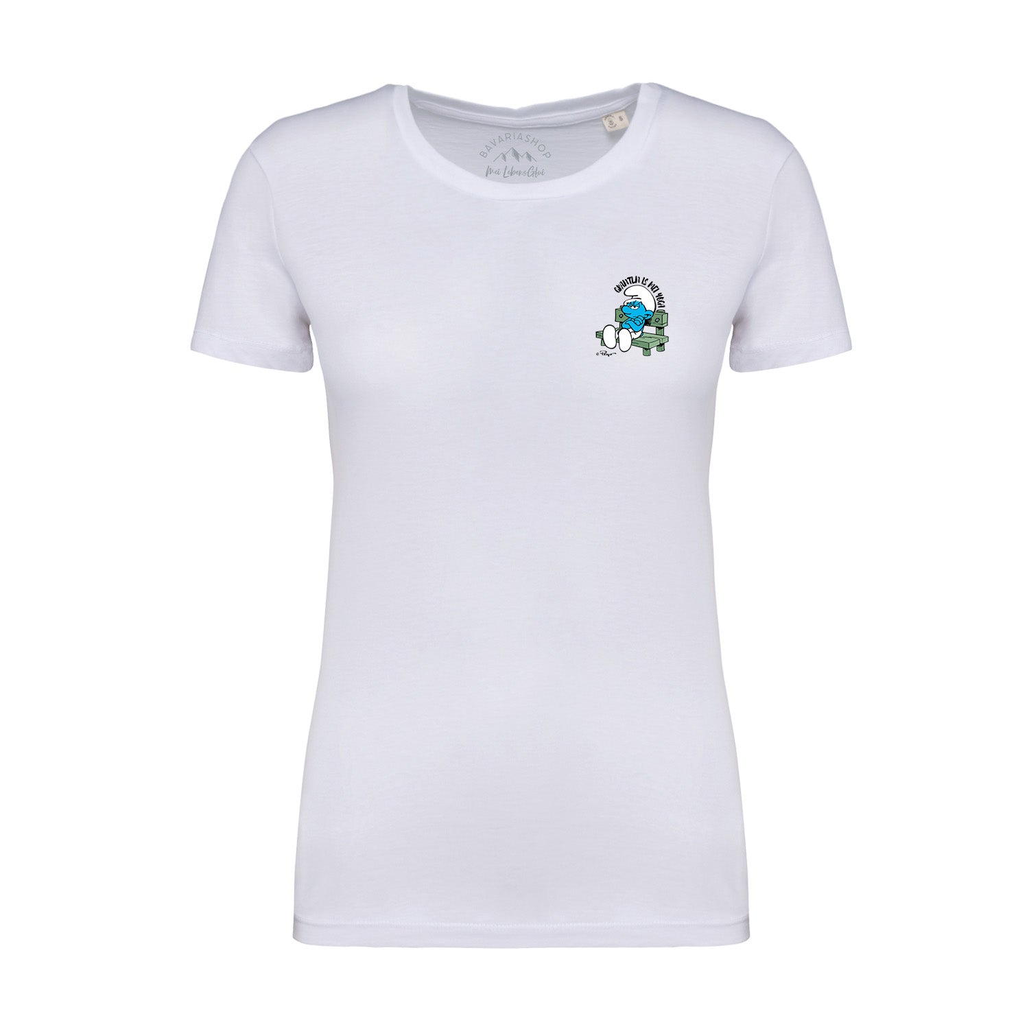 ®Die Schlümpfe Damen T-Shirt "Grantln is mei Yoga"
