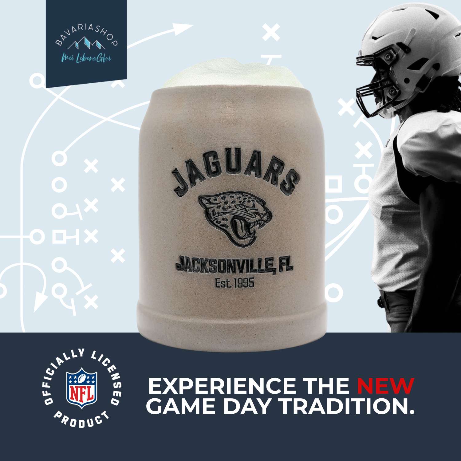 ®NFL PREMIUM Teamkrug "Jacksonville Jaguars"