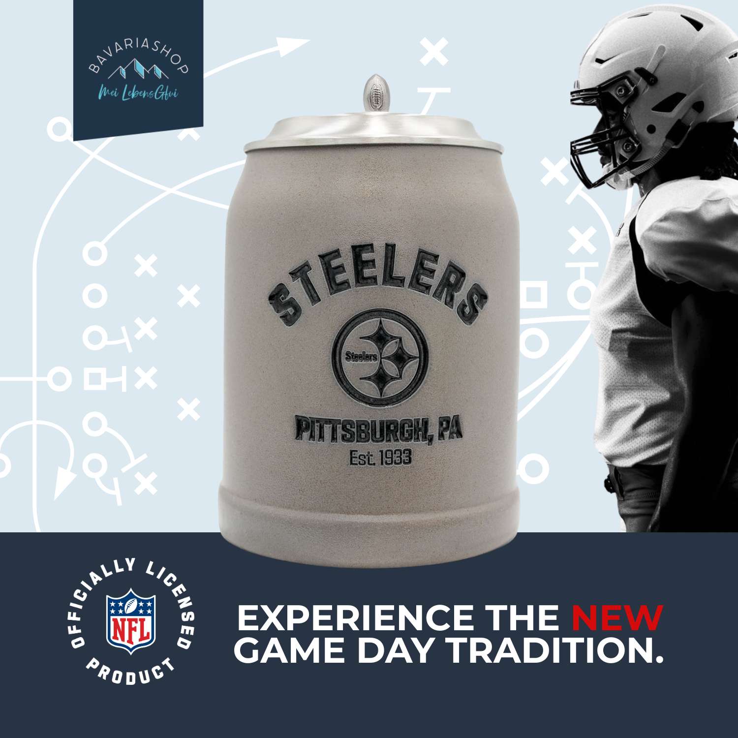 ®NFL PREMIUM Teamkrug "Pittsburgh Steelers"