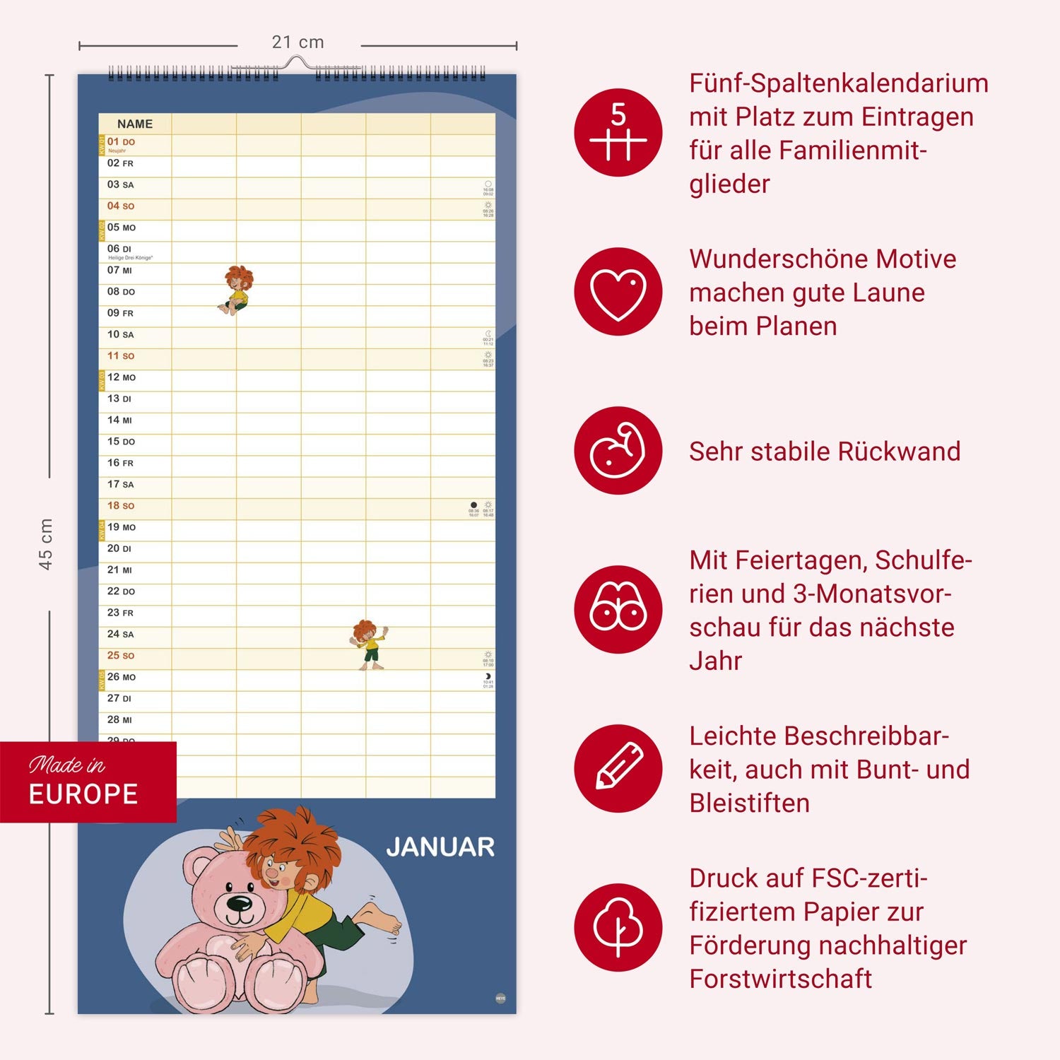 ®Pumuckl Familien Kalender 2026