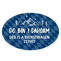 Autoaufkleber "do bin i dahoam"