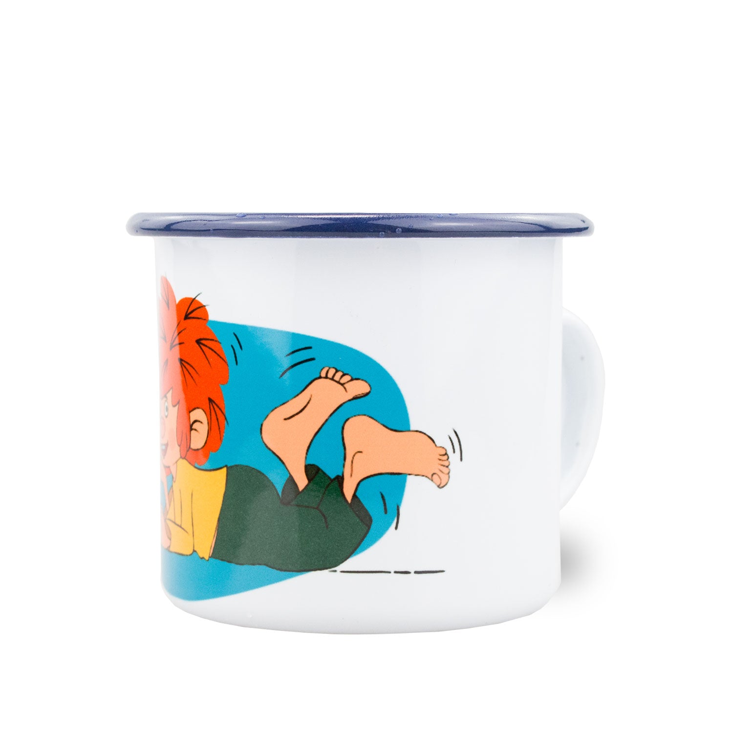 ®Pumuckl Emailletasse "Schaumamoi"