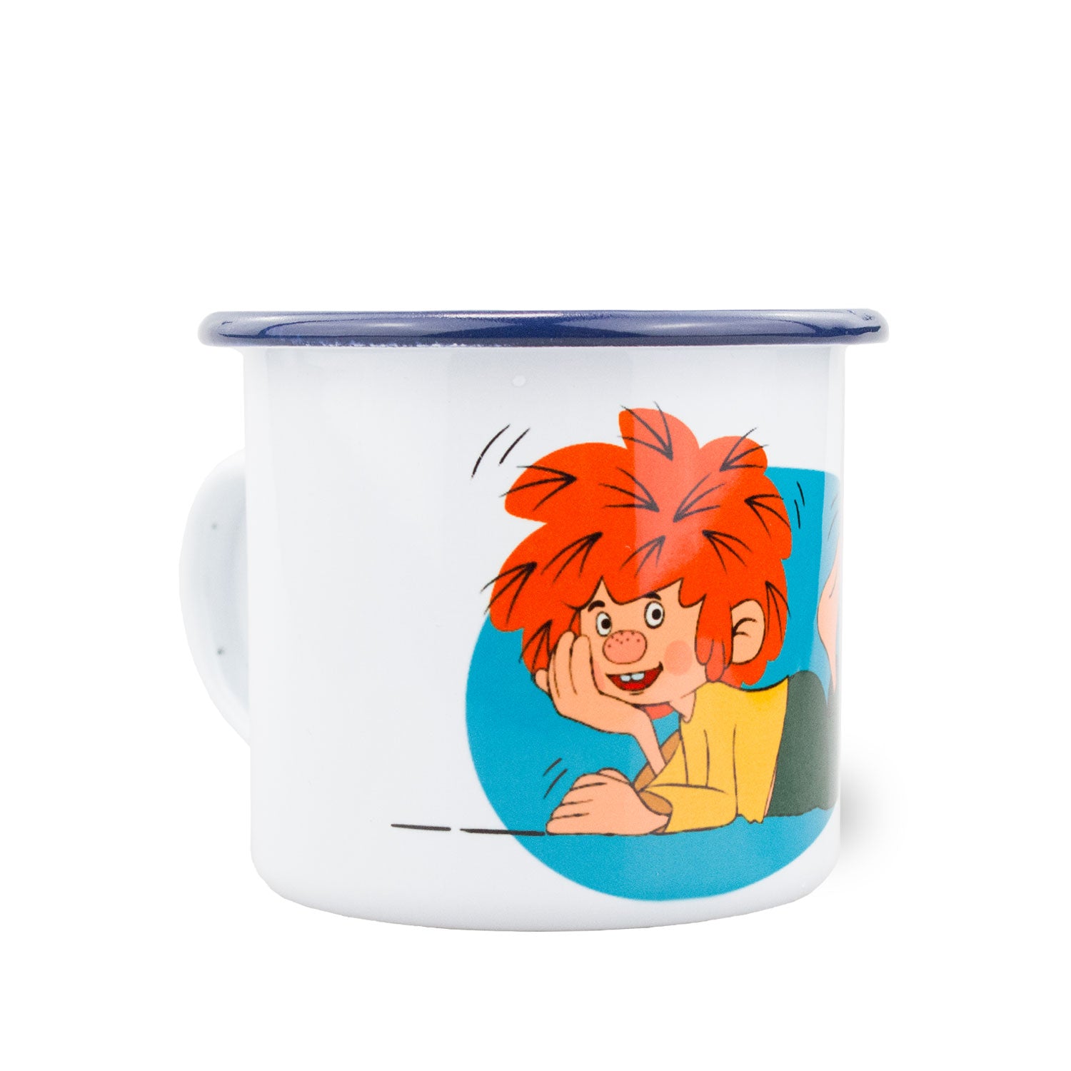 ®Pumuckl Emailletasse "Schaumamoi"