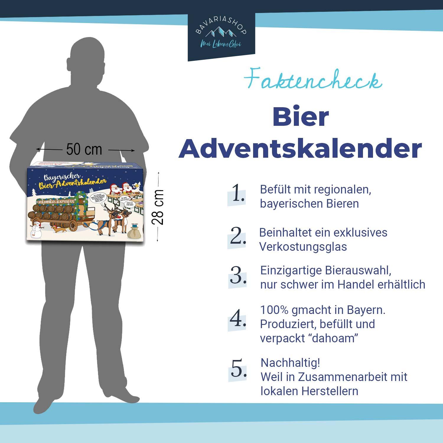 Bayerischer Bier Adventskalender - bavariashop - mei LebensGfui