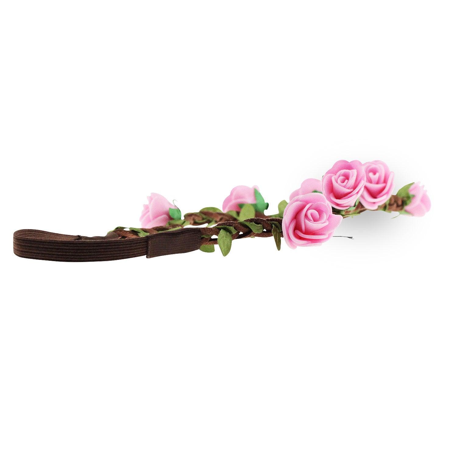 Blumen-Haarkranz rosa - bavariashop - mei LebensGfui