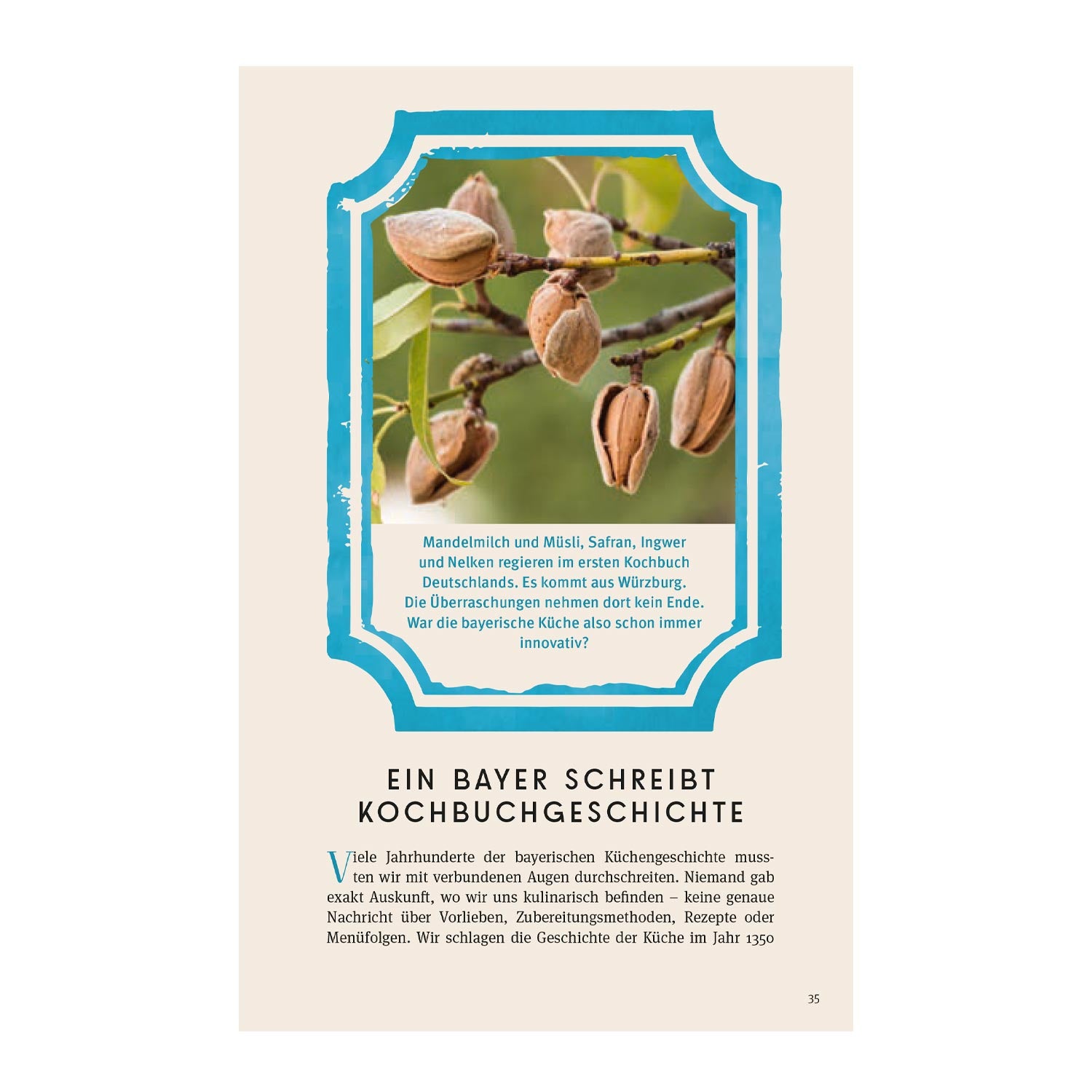 Kochbuch mit Titel „Im Schmankerlhimmel“, Hardcover mit farbigen Fotos, 260 Seiten zur bayerischen Küche.