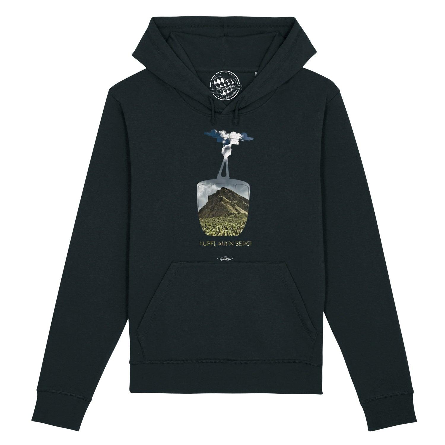 Damen Hoodie "Auffi, aufn Berg!" - bavariashop - mei LebensGfui