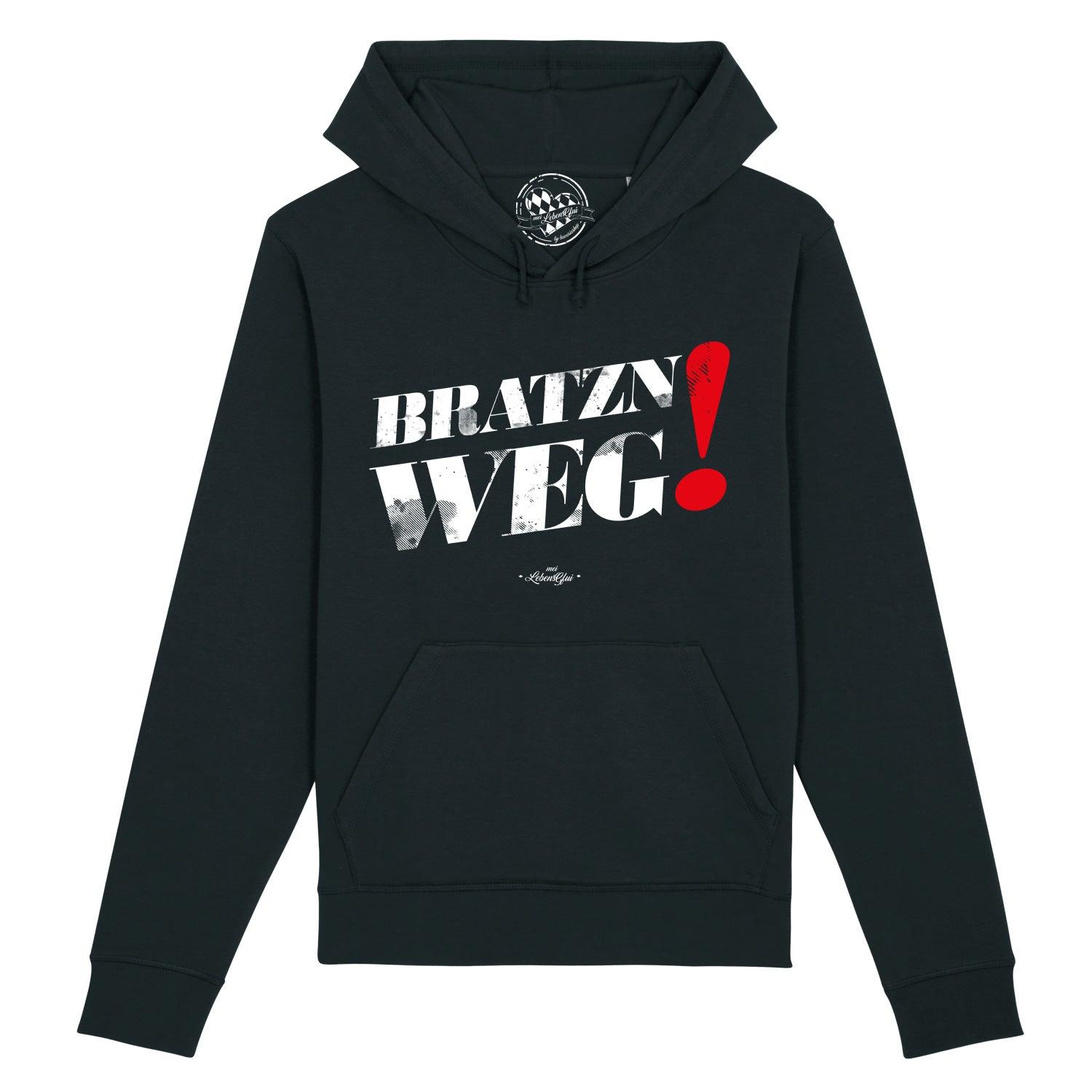 Damen Hoodie "Bratzn weg" - bavariashop - mei LebensGfui