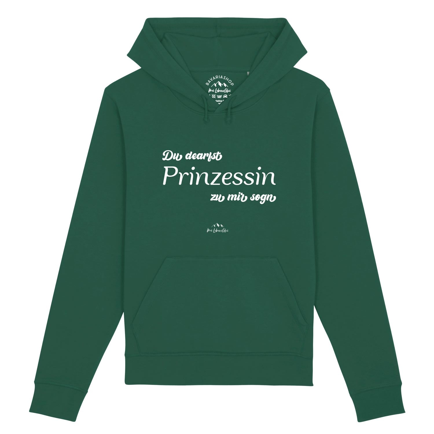 Damen Hoodie "Du dearfst Prinzessin zu mir sogn"