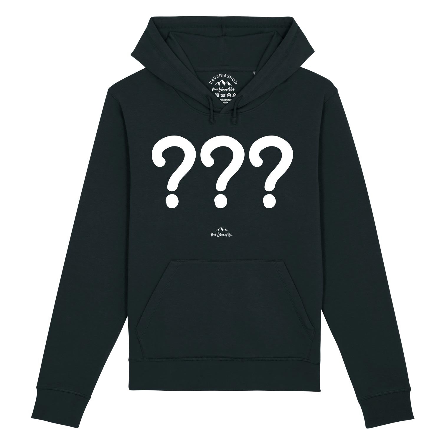 Damen Hoodie mit Kapuze, Kordelzug und Überraschungs-Motiv, aus Bio-Baumwolle und recyceltem Polyester.