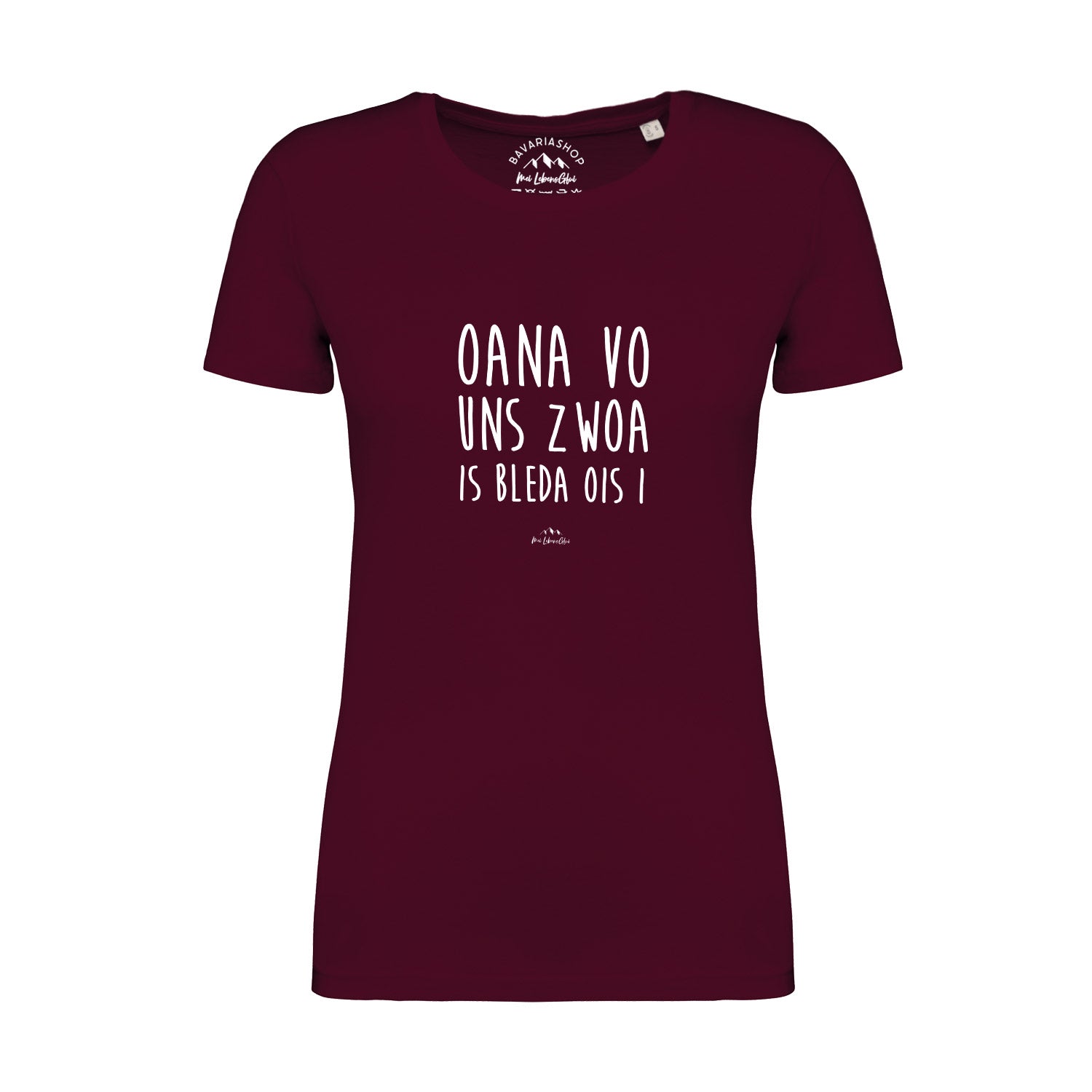Damen T-Shirt "Oana vo uns zwoa..."