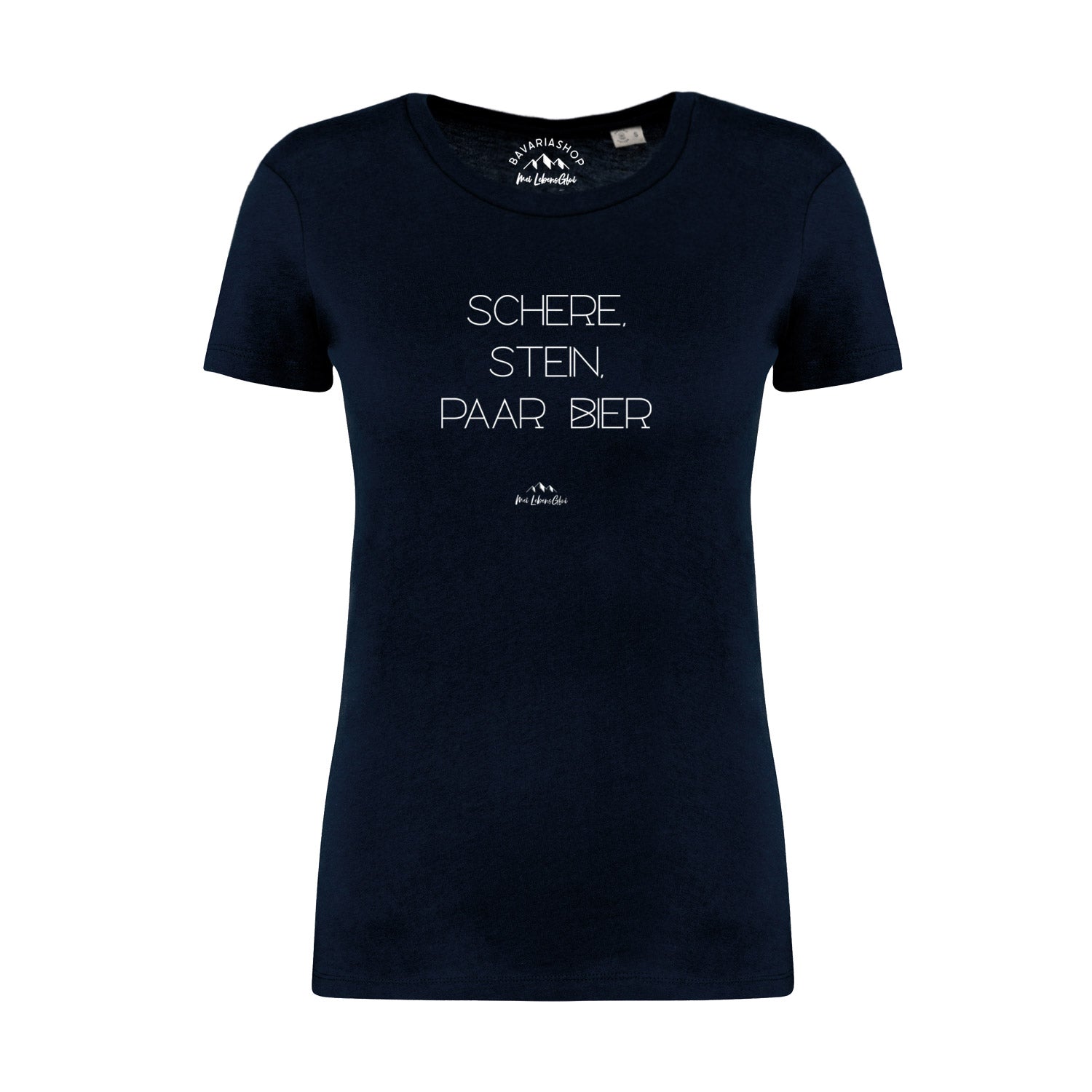 Damen T-Shirt "Schere, Stein, paar Bier"