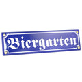 Emaille-Schild "Biergarten"