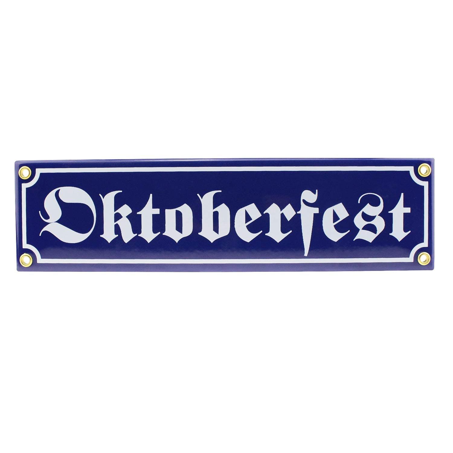 Emaille-Schild "Oktoberfest" - bavariashop - mei LebensGfui