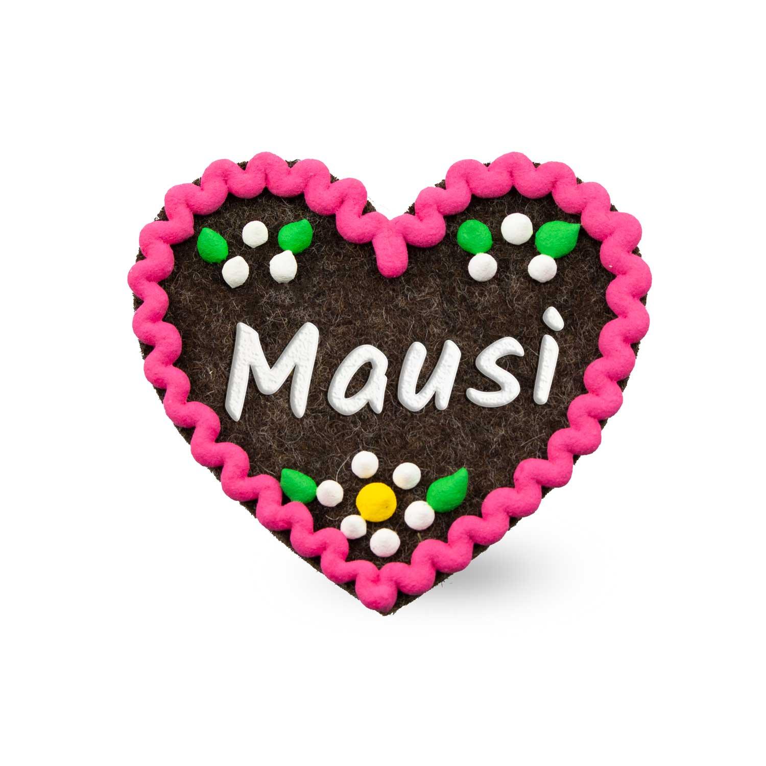 Filzherz-Anstecker "Mausi" - bavariashop - mei LebensGfui