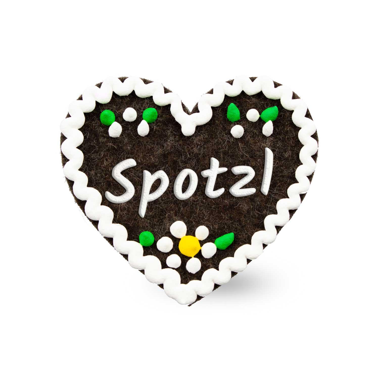 Filzherz-Anstecker "Spotzl" - bavariashop - mei LebensGfui