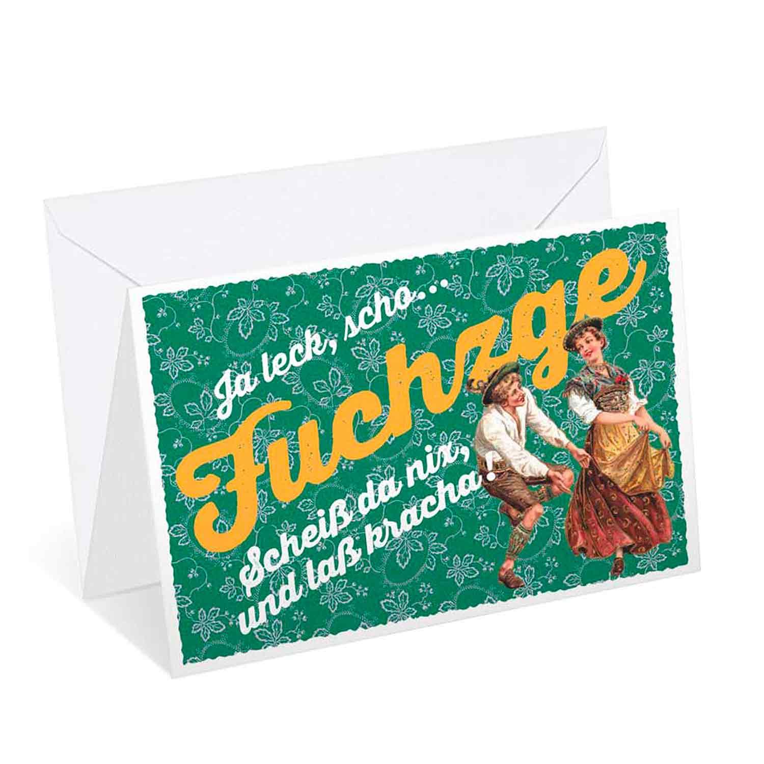 Geburtstagskarte zum 50. "Fuchzge" - bavariashop - mei LebensGfui