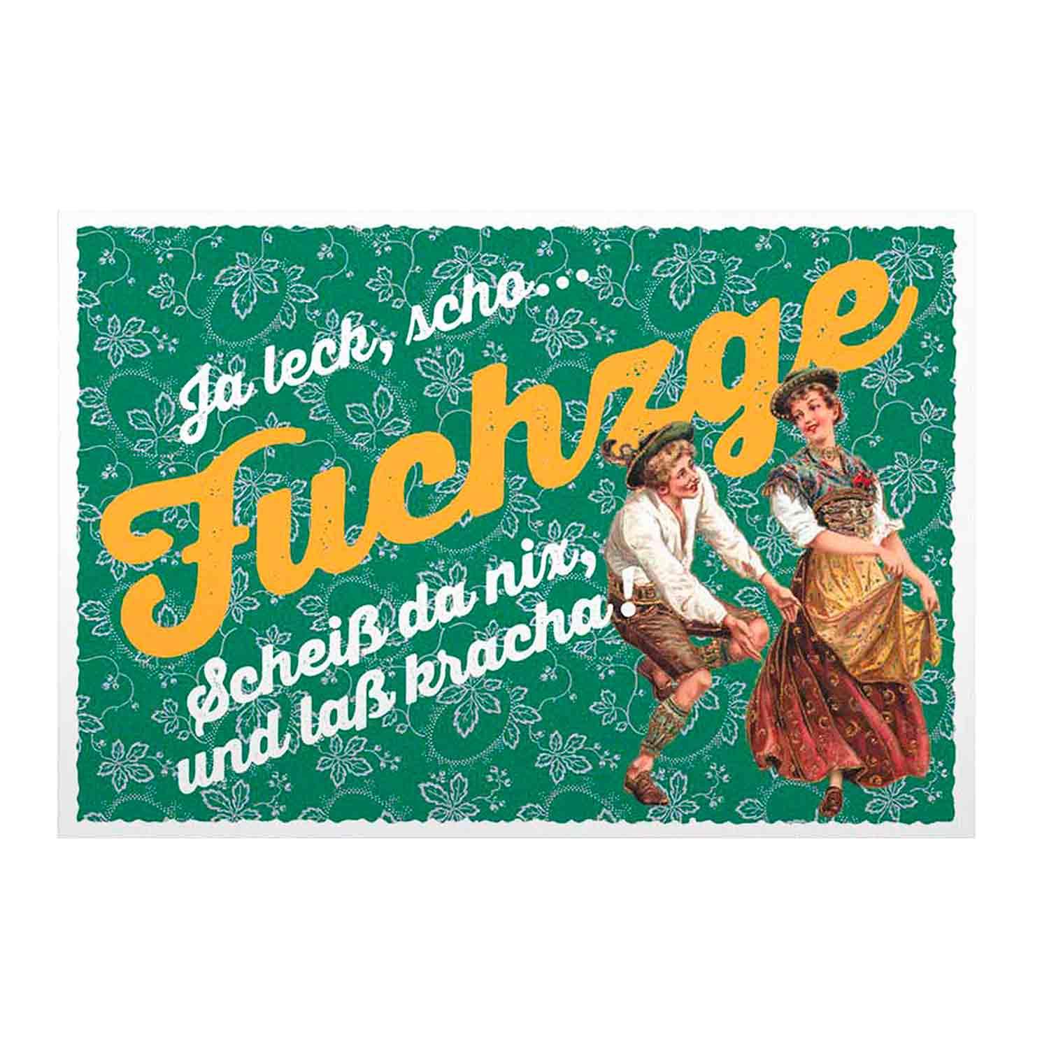 Geburtstagskarte zum 50. "Fuchzge" - bavariashop - mei LebensGfui