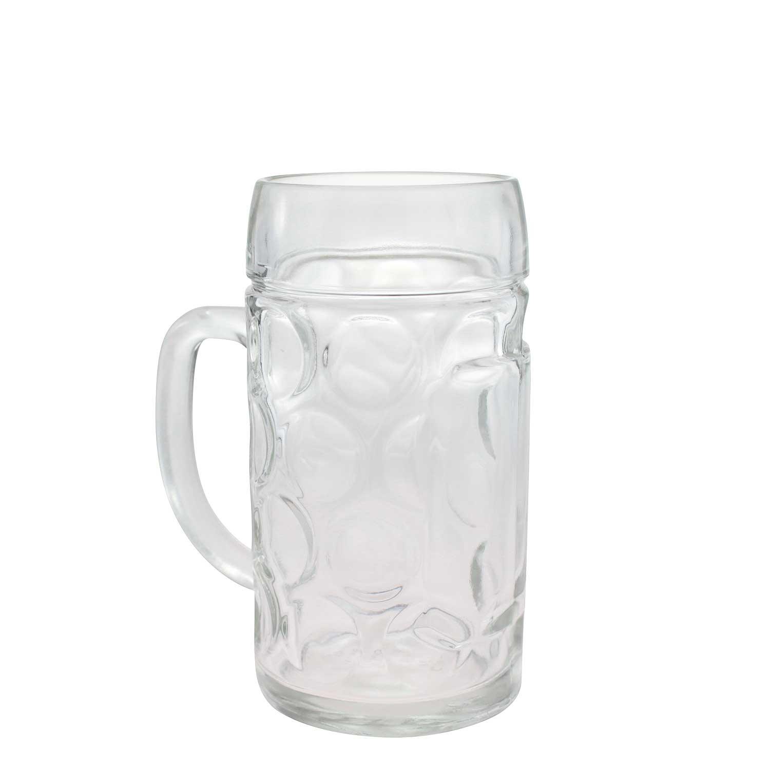 Glas Maßkrug mit Logodruck - bavariashop - mei LebensGfui