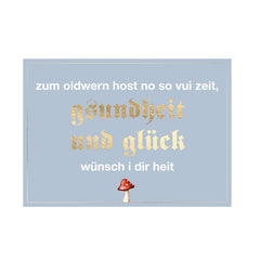 Glückwunschkarte "'Gsundheit und Glück"