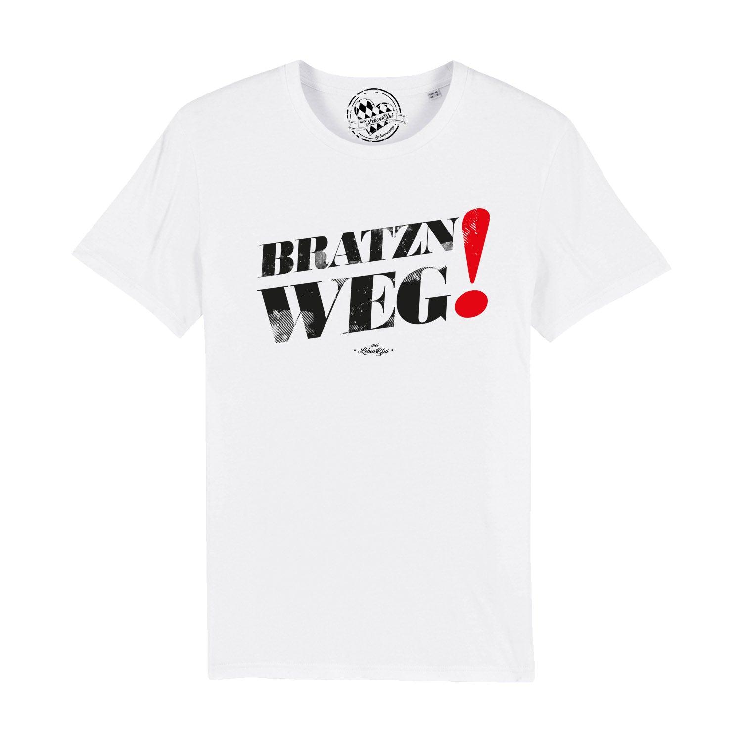 Herren T-Shirt "Bratzn weg!" - bavariashop - mei LebensGfui