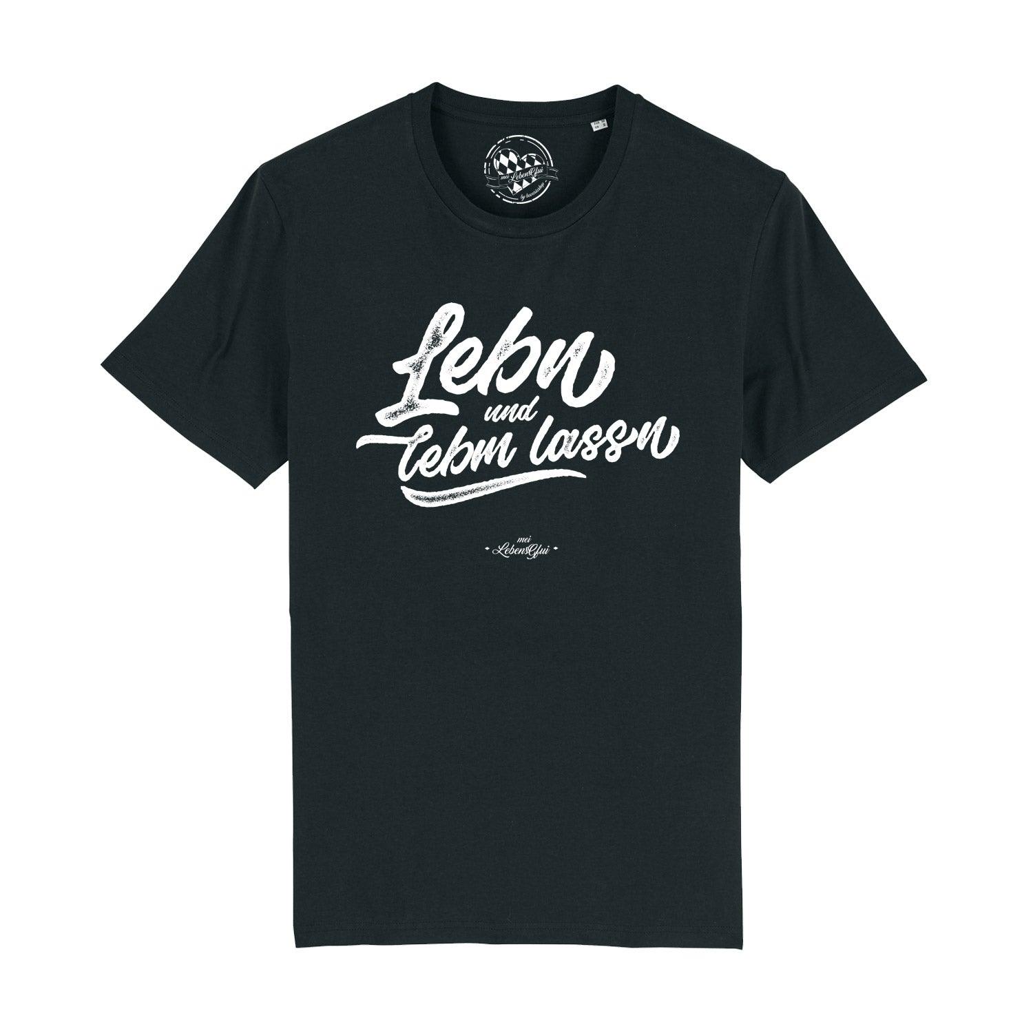 Herren T-Shirt "Lebn und lebm lassn" - bavariashop - mei LebensGfui