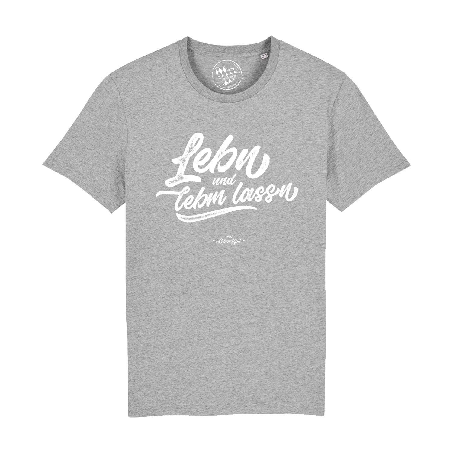 Herren T-Shirt "Lebn und lebm lassn" - bavariashop - mei LebensGfui