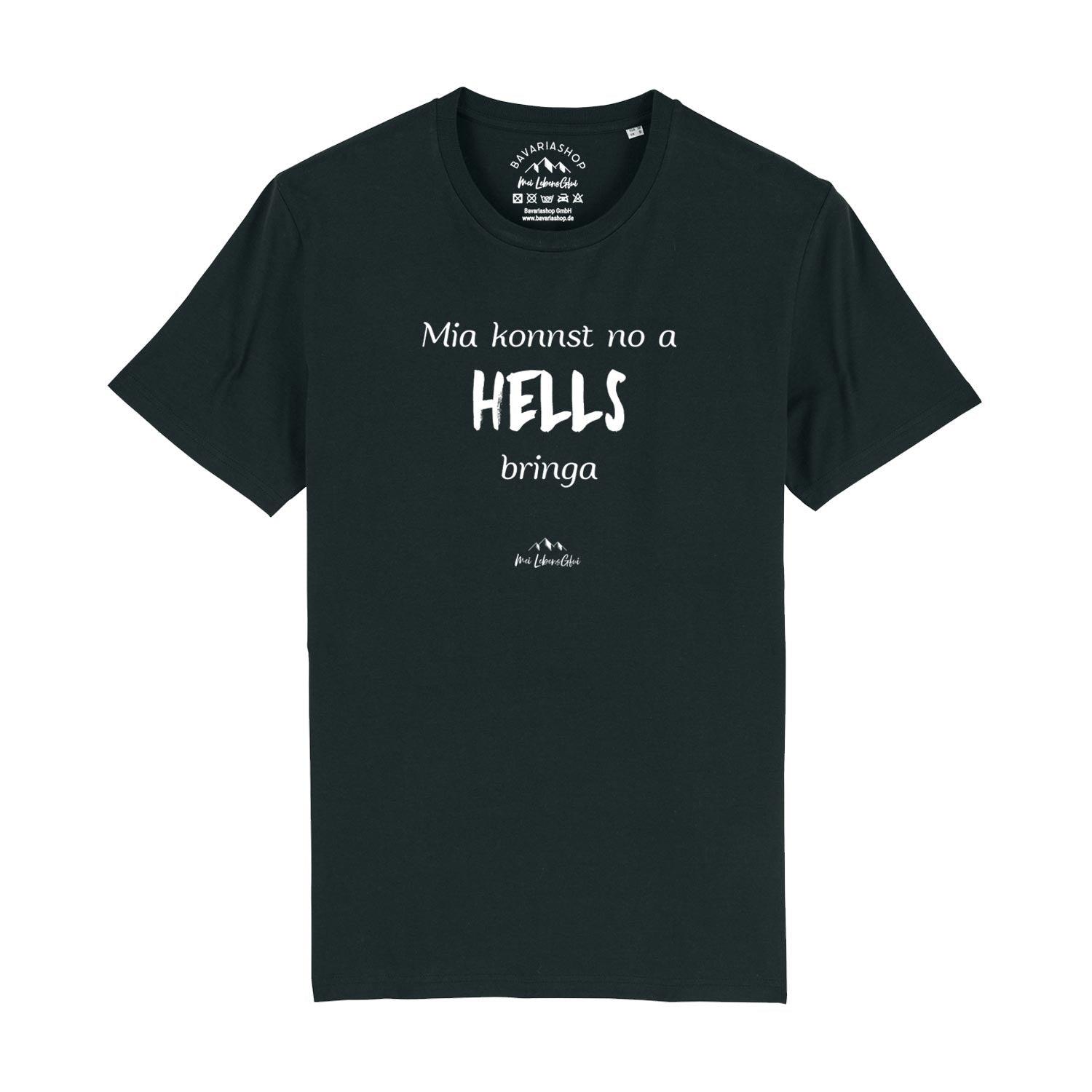 Herren T-Shirt "Mia konnst no a Hells bringa" - bavariashop - mei LebensGfui