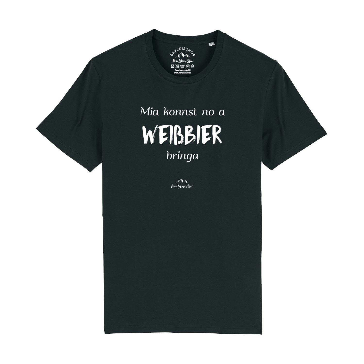 Herren T-Shirt "Mia konnst no a Weißbier bringa" - bavariashop - mei LebensGfui