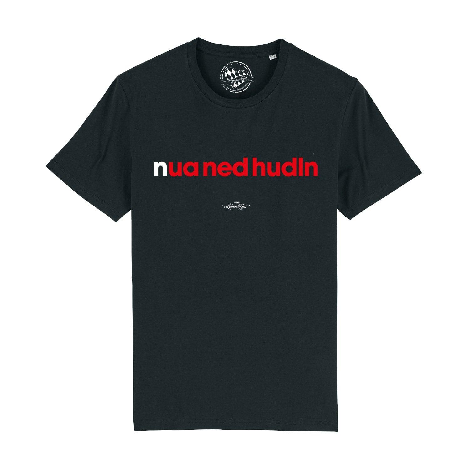 Herren T-Shirt "Nua ned hudln" - bavariashop - mei LebensGfui