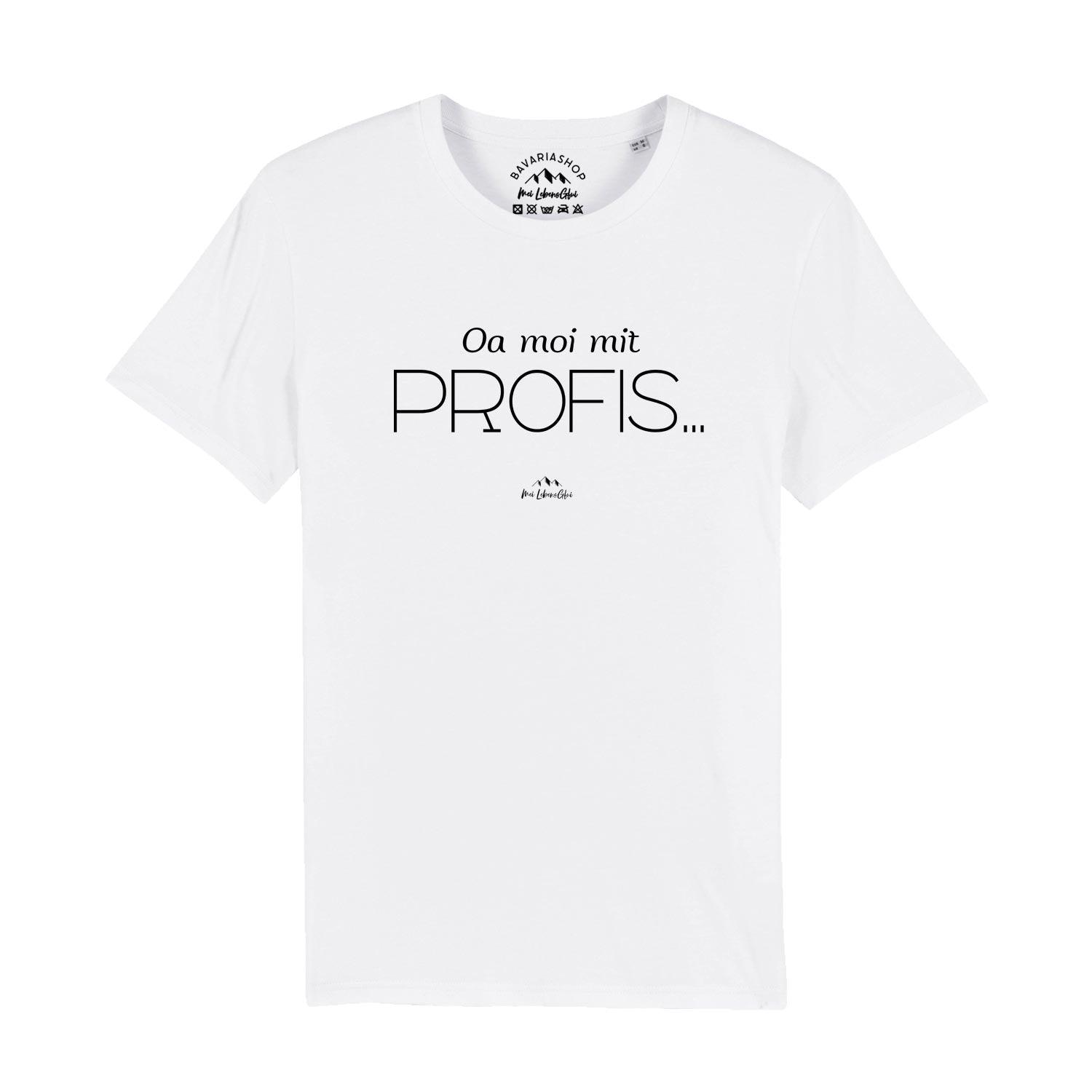 Herren T-Shirt "Oa moi mit Profis!" - bavariashop - mei LebensGfui