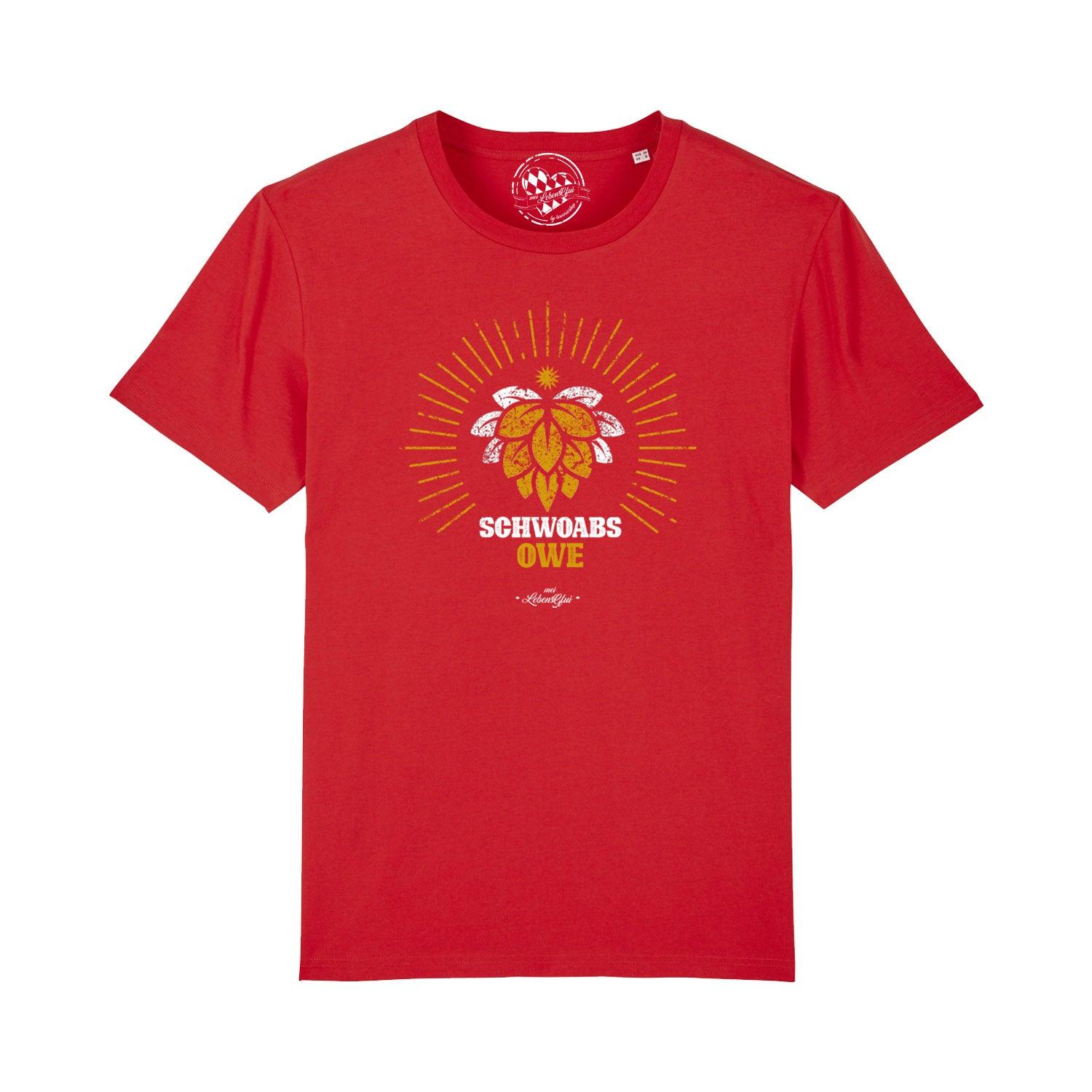 Herren T-Shirt "Schwoabs owe" - bavariashop - mei LebensGfui