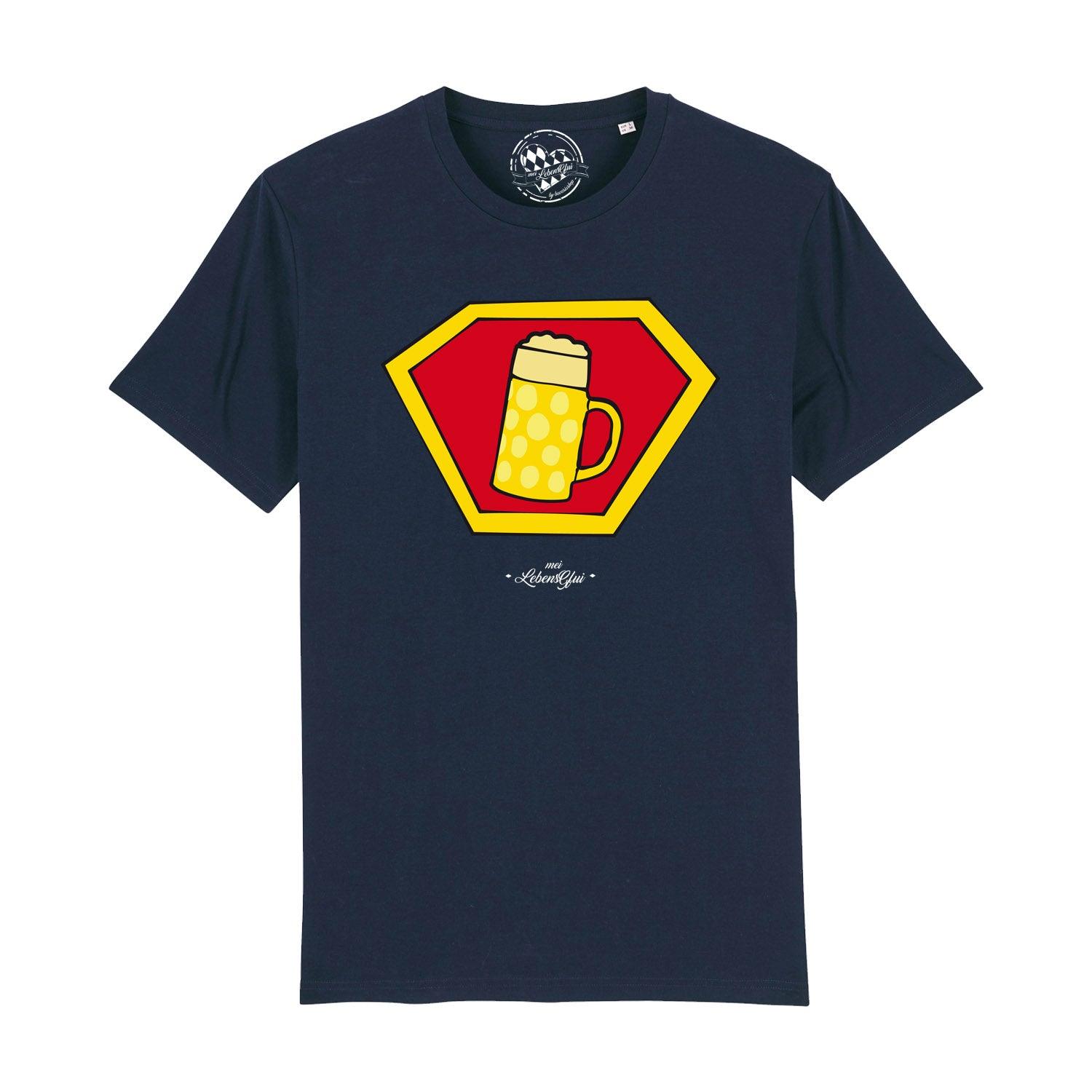 Herren T-Shirt "Super-Bierkrug" - bavariashop - mei LebensGfui