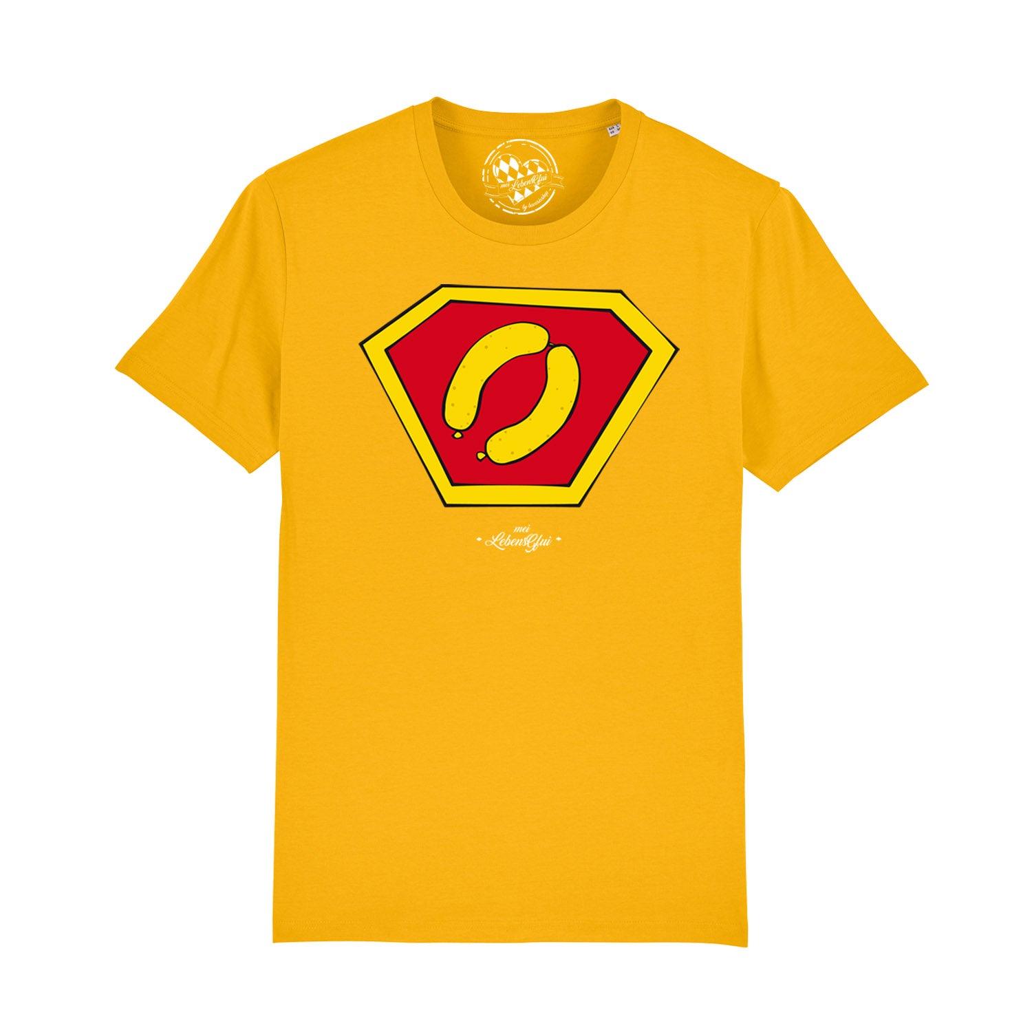 Herren T-Shirt "Super-Weißwurscht" - bavariashop - mei LebensGfui