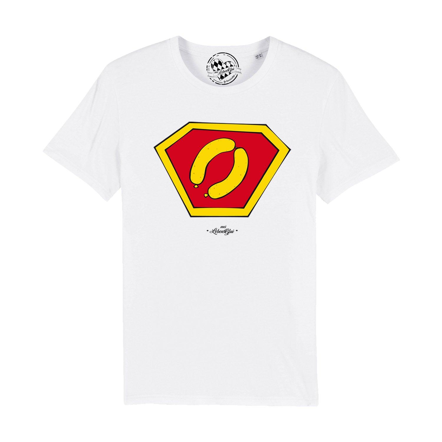 Herren T-Shirt "Super-Weißwurscht" - bavariashop - mei LebensGfui