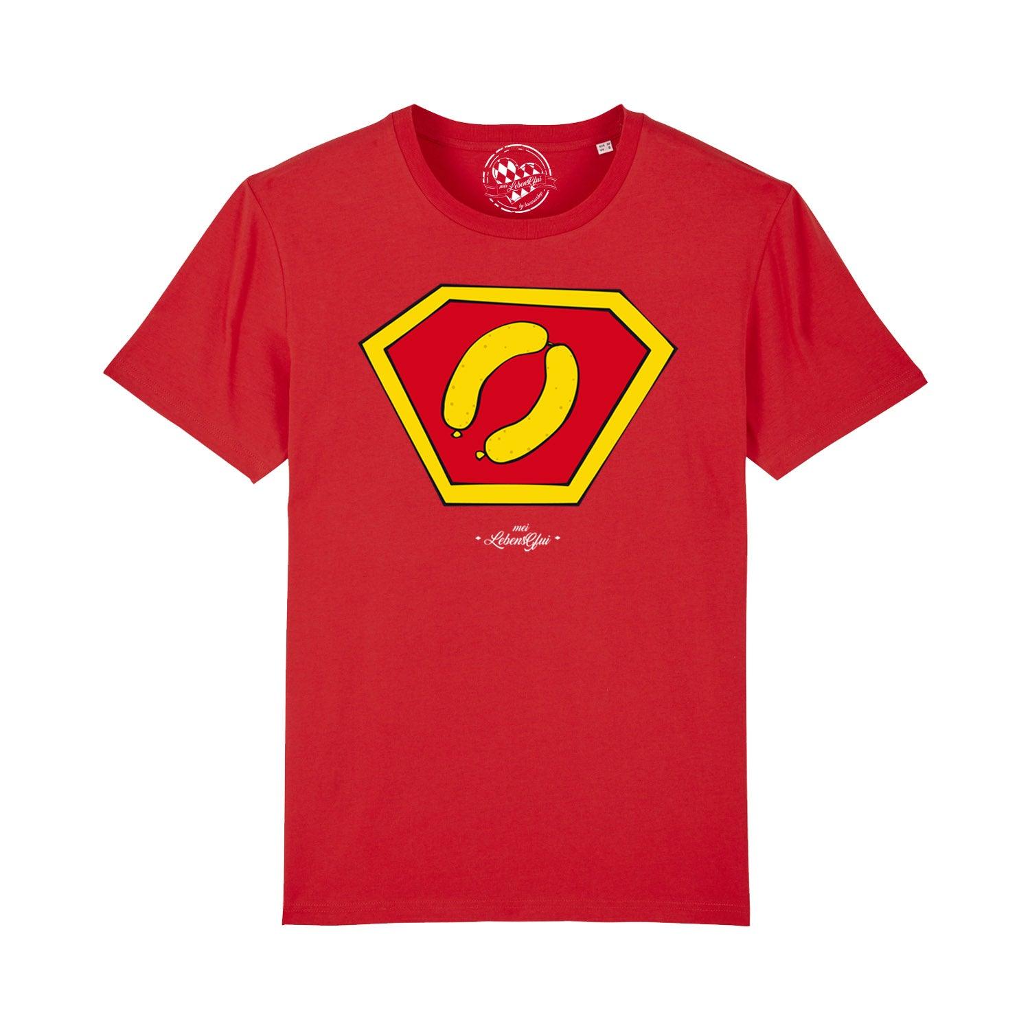 Herren T-Shirt "Super-Weißwurscht" - bavariashop - mei LebensGfui