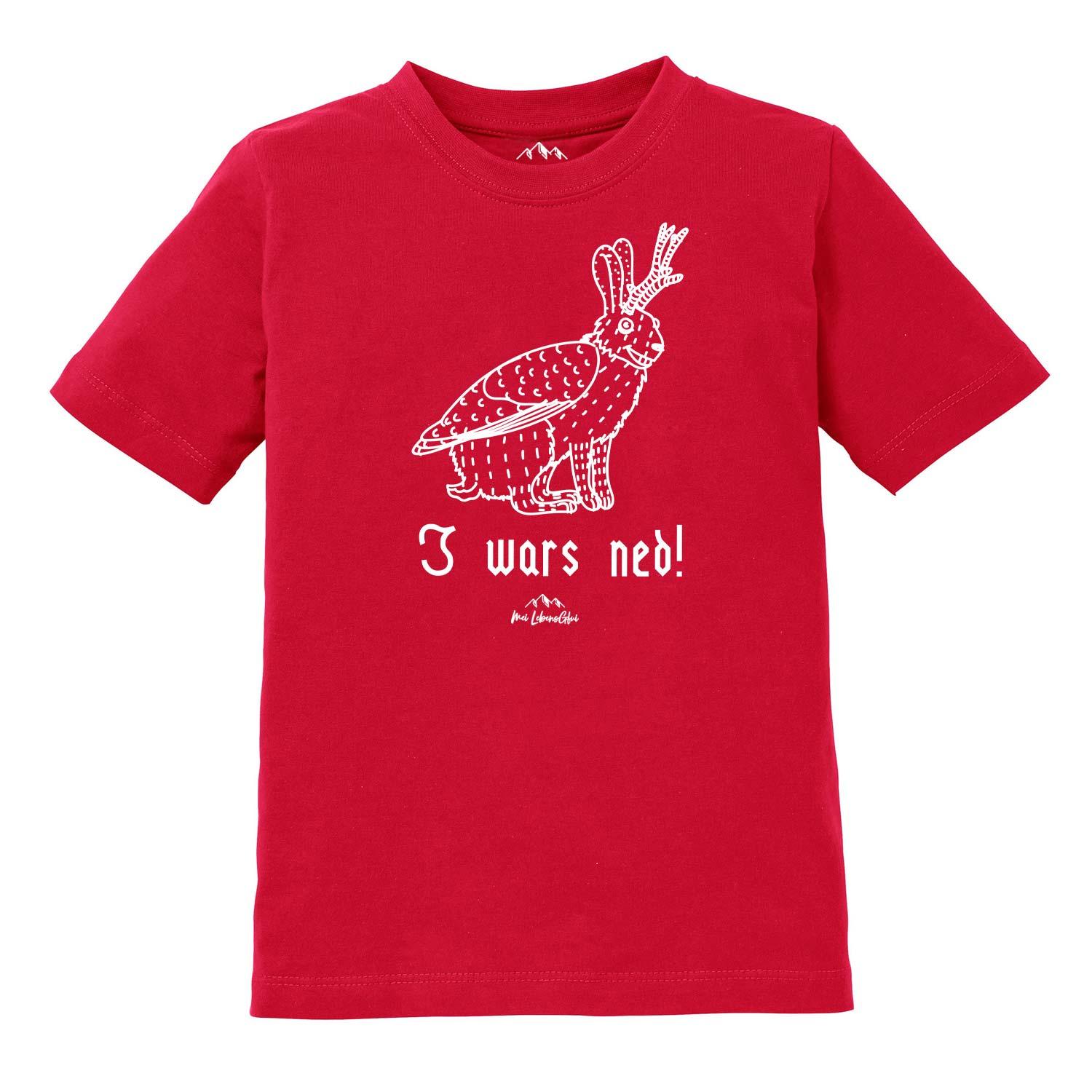 Kinder T-Shirt Wolpertinger "I wars ned" - bavariashop - mei LebensGfui