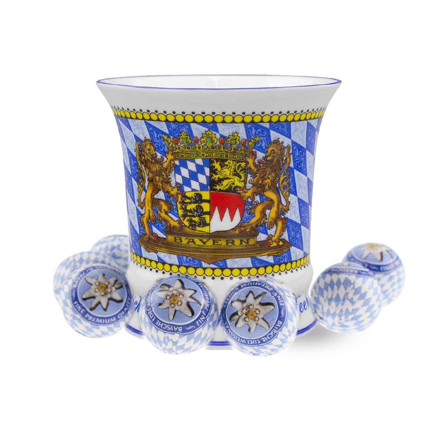 Königliches Kaffeehaferl mit Schoko-Kugeln - bavariashop - mei LebensGfui