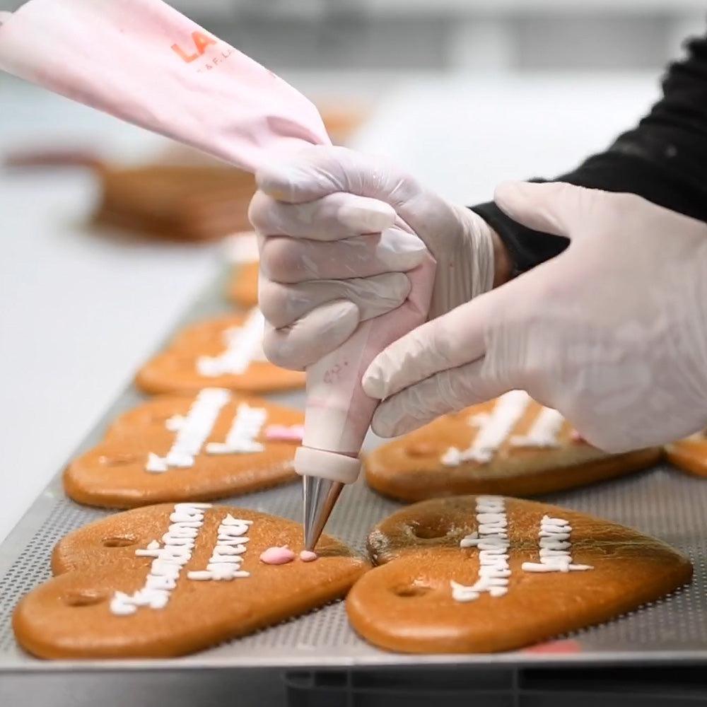 Lebkuchenherzen mit Logo