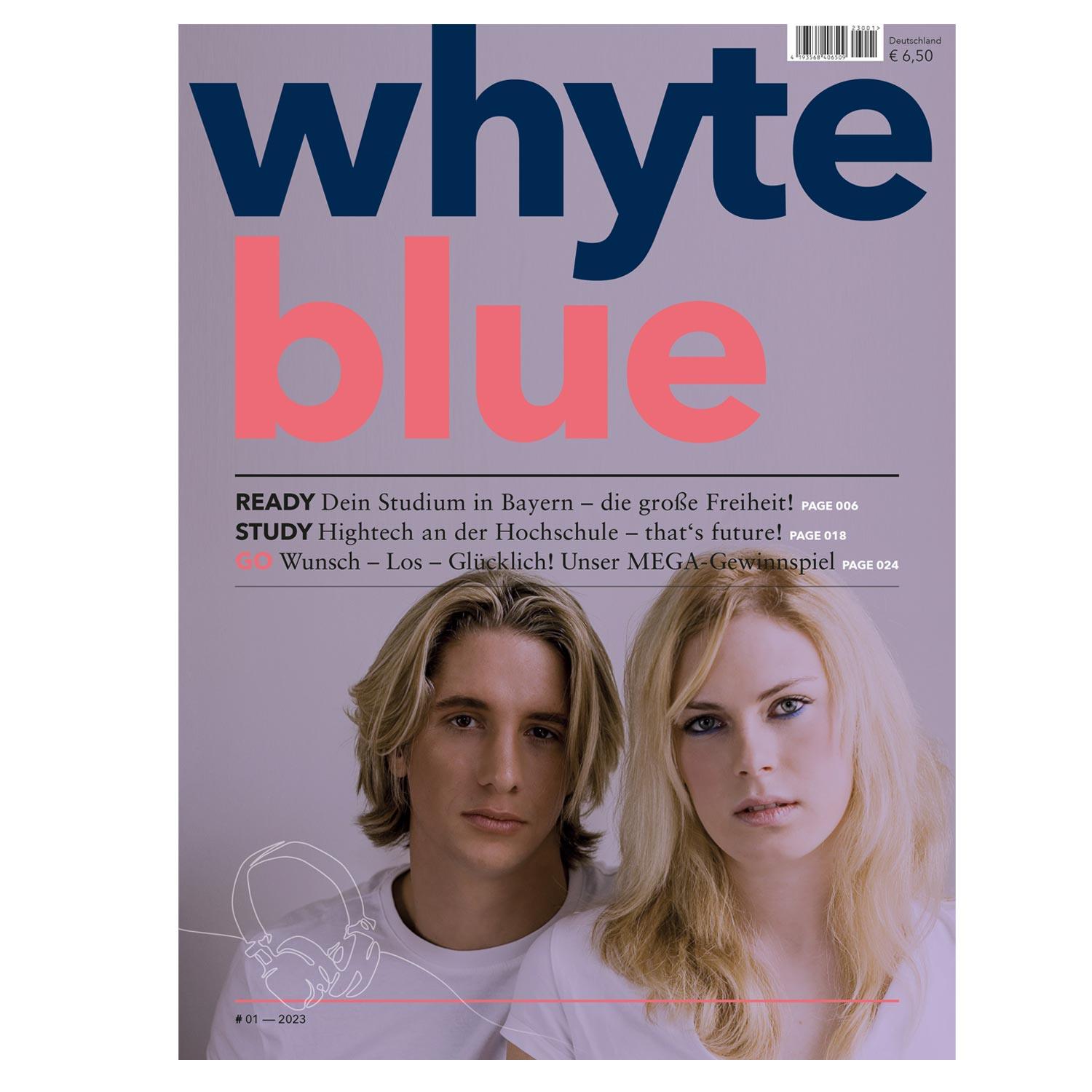 Magazin "whyte blue" Münchner Merkur - bavariashop - mei LebensGfui