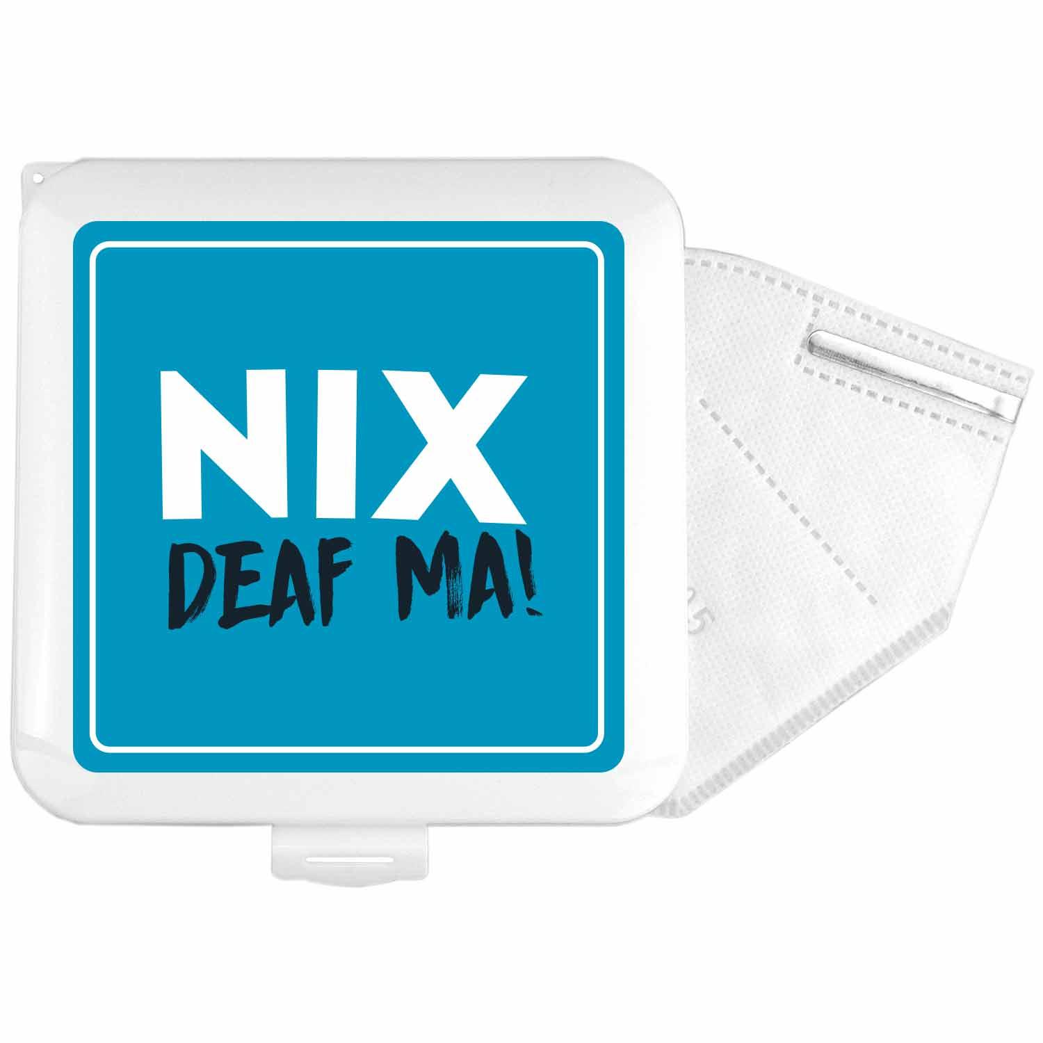 Maskenbox "Nix deaf ma" - bavariashop - mei LebensGfui