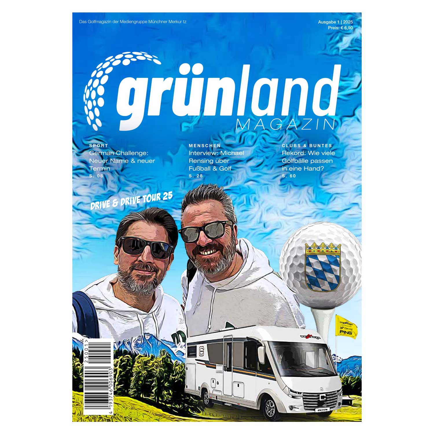 Magazin "Grünland - Das Golfmagazin" Ausgabe 1 / 2025