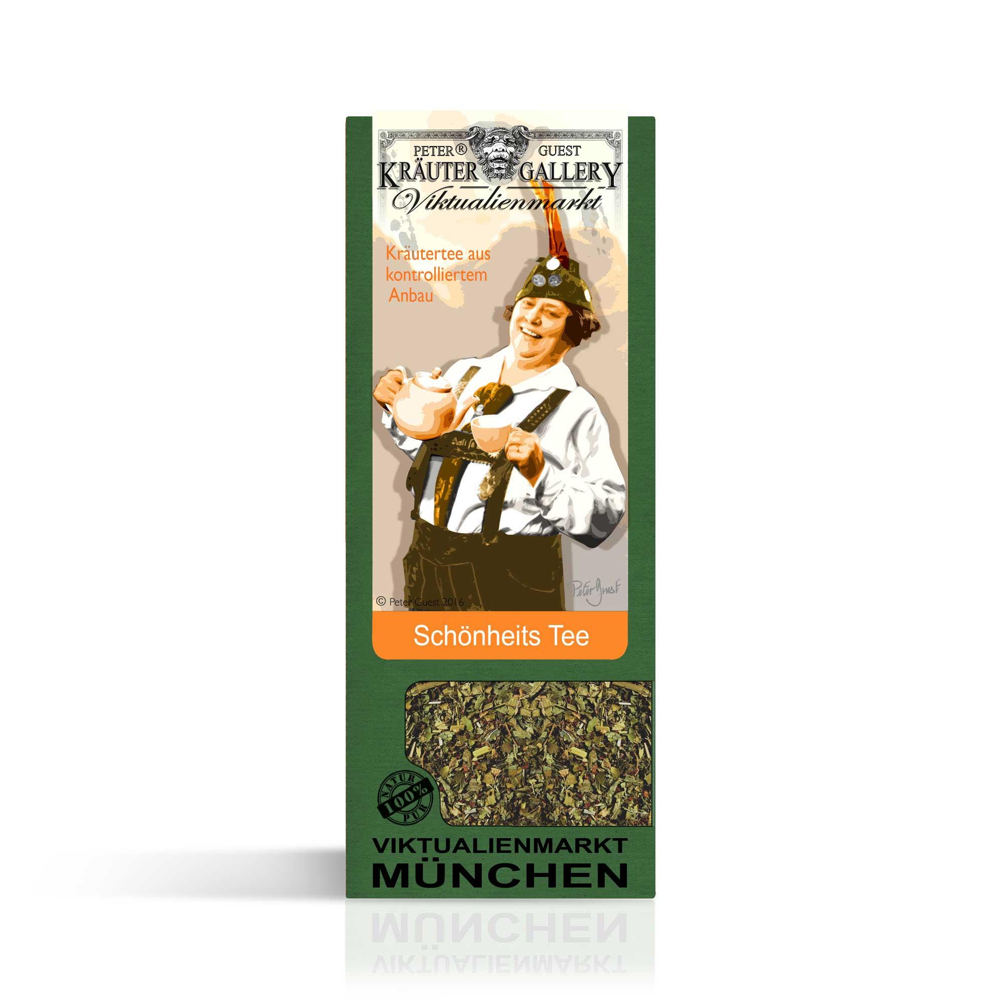 Loser Kräutertee als grobe, naturbelassene bayerische Teemischung aus getrockneten Blättern und Blüten, 75 g.