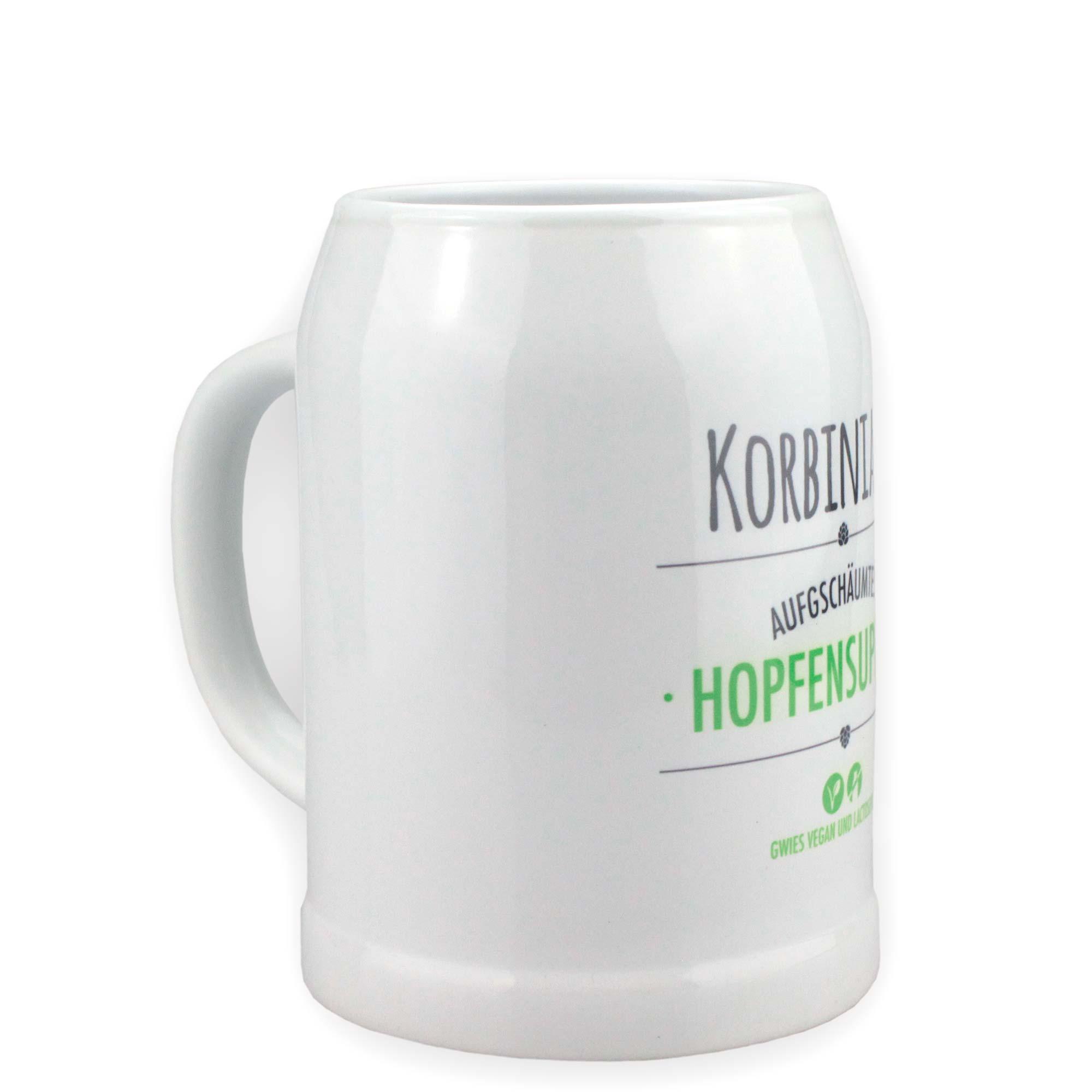 Stein Bierkrug "Hopfensupperl" mit Wunschname - bavariashop - mei LebensGfui