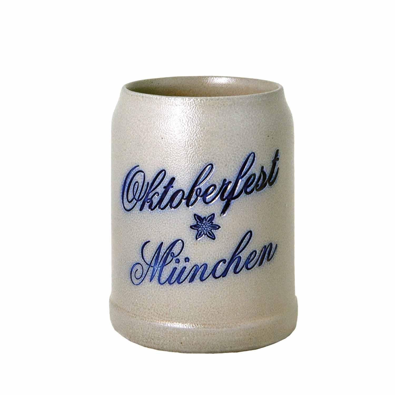 Steinkrug "Oktoberfest München" salzglasiert - bavariashop - mei LebensGfui