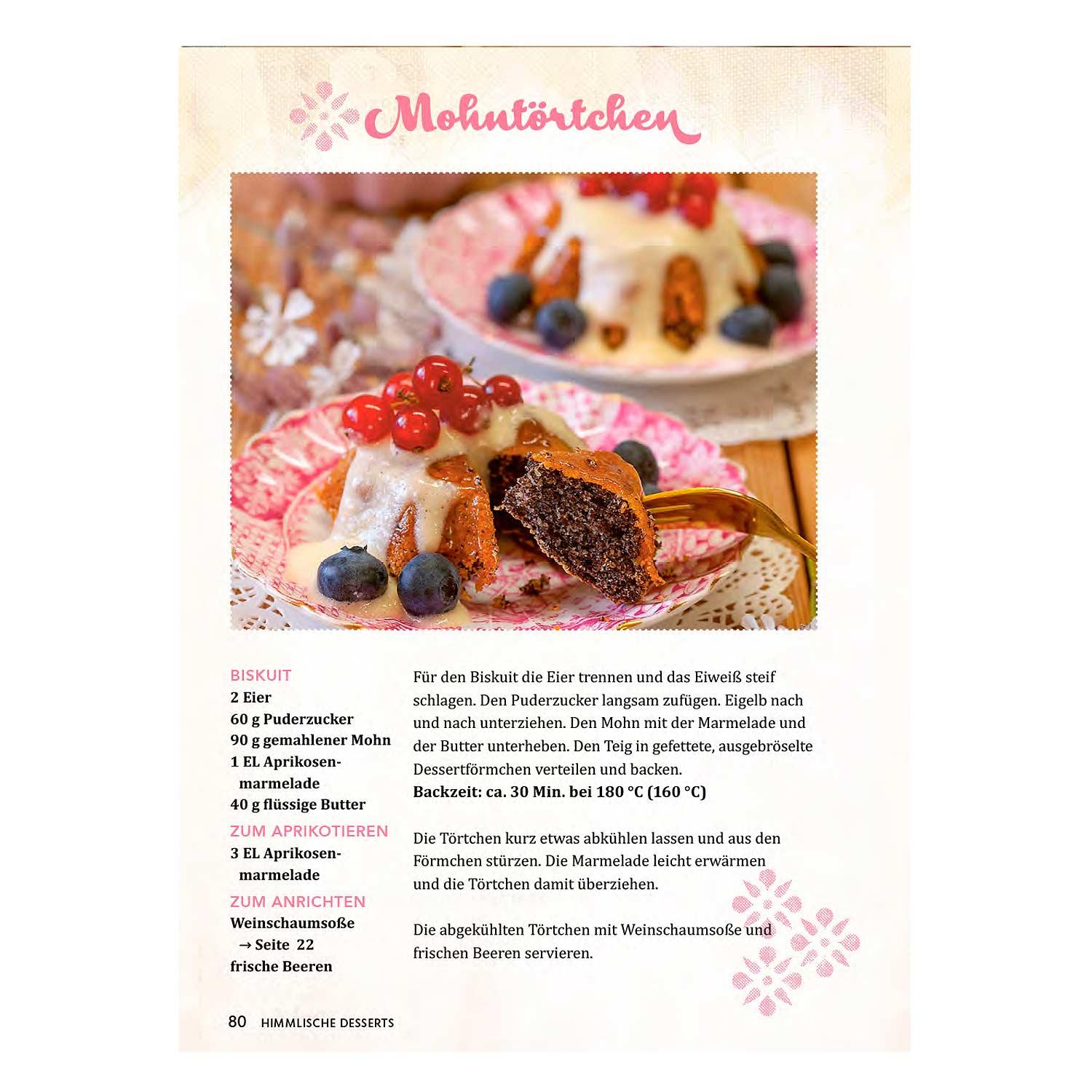 Kochbuch mit über 75 süßen Rezepten aus den Alpen, rustikaler Einband mit Holzmotiv und weißer Schrift.